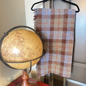 Vintage Scottish Wool Tartan Lap Blanket